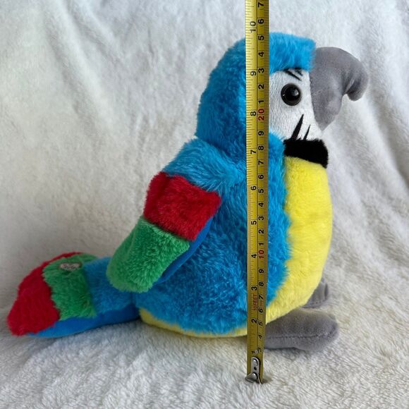 Smushables Blue Parrot Macaw 10” Air Puff Plush Toy Stuffed Animal Bird - Picture 8 of 8